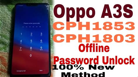OPPO A3S (CPH1853, CPH1803) Pattern And FRP .